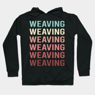 Colorful Text Weaving Weaver Hoodie
